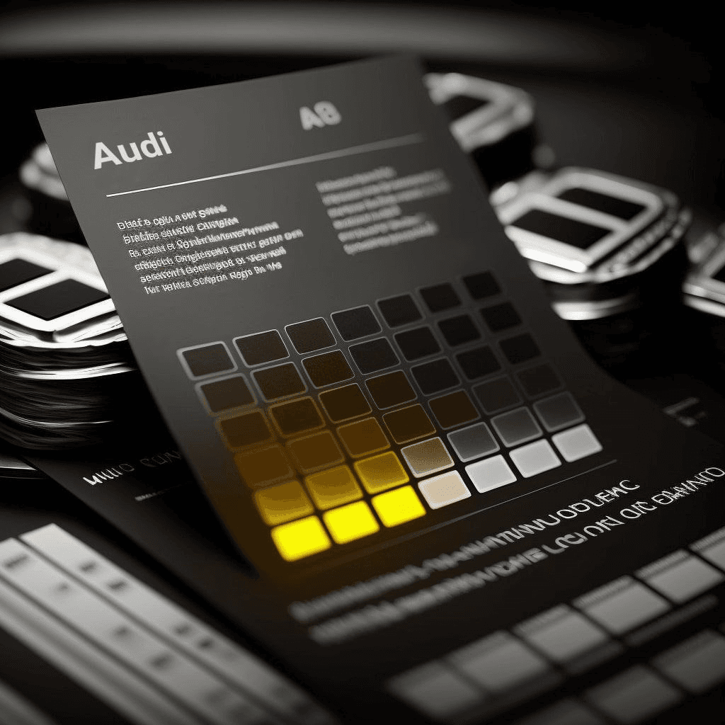 Cartas de colores para Audi